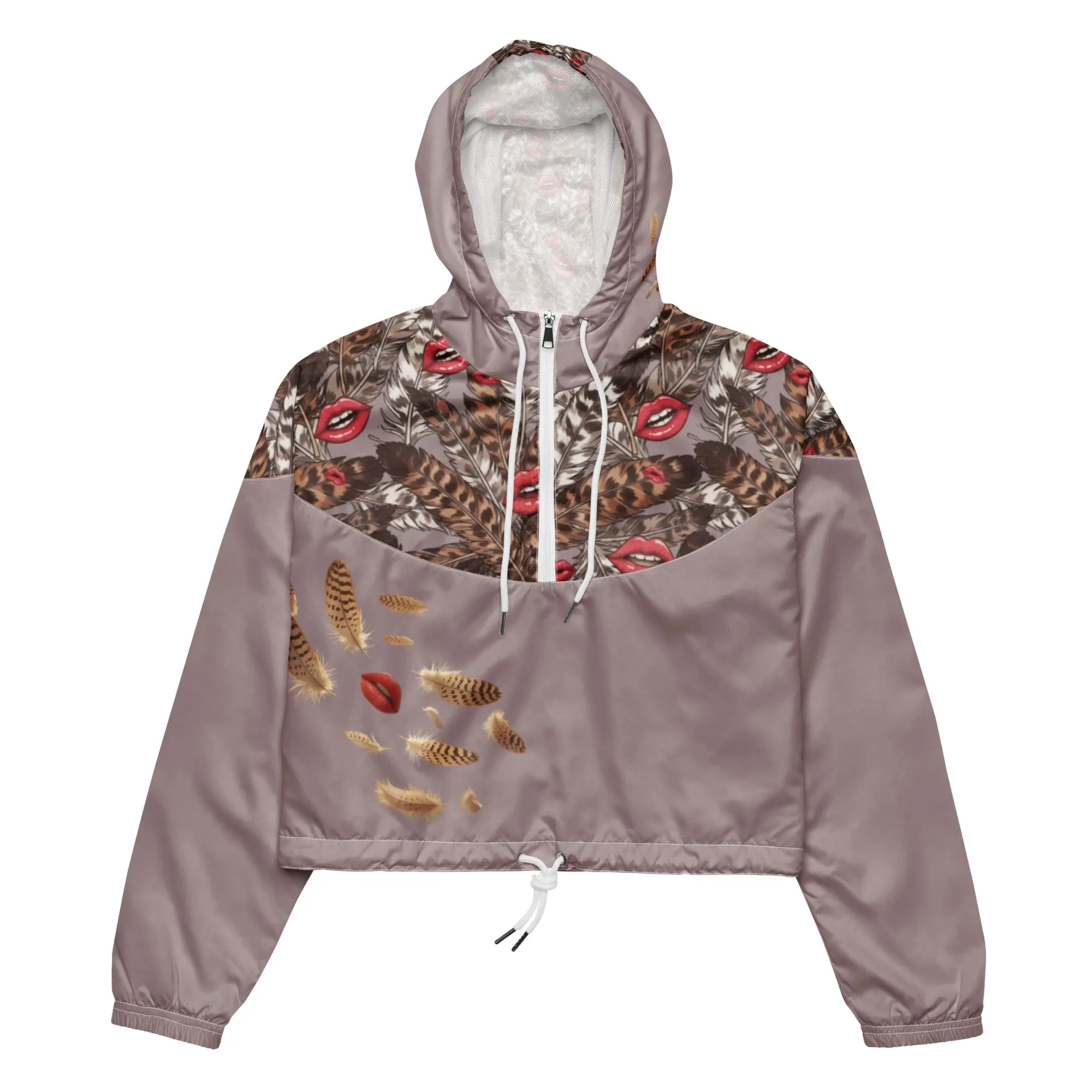 Kiss Da Athlete cropped windbreaker