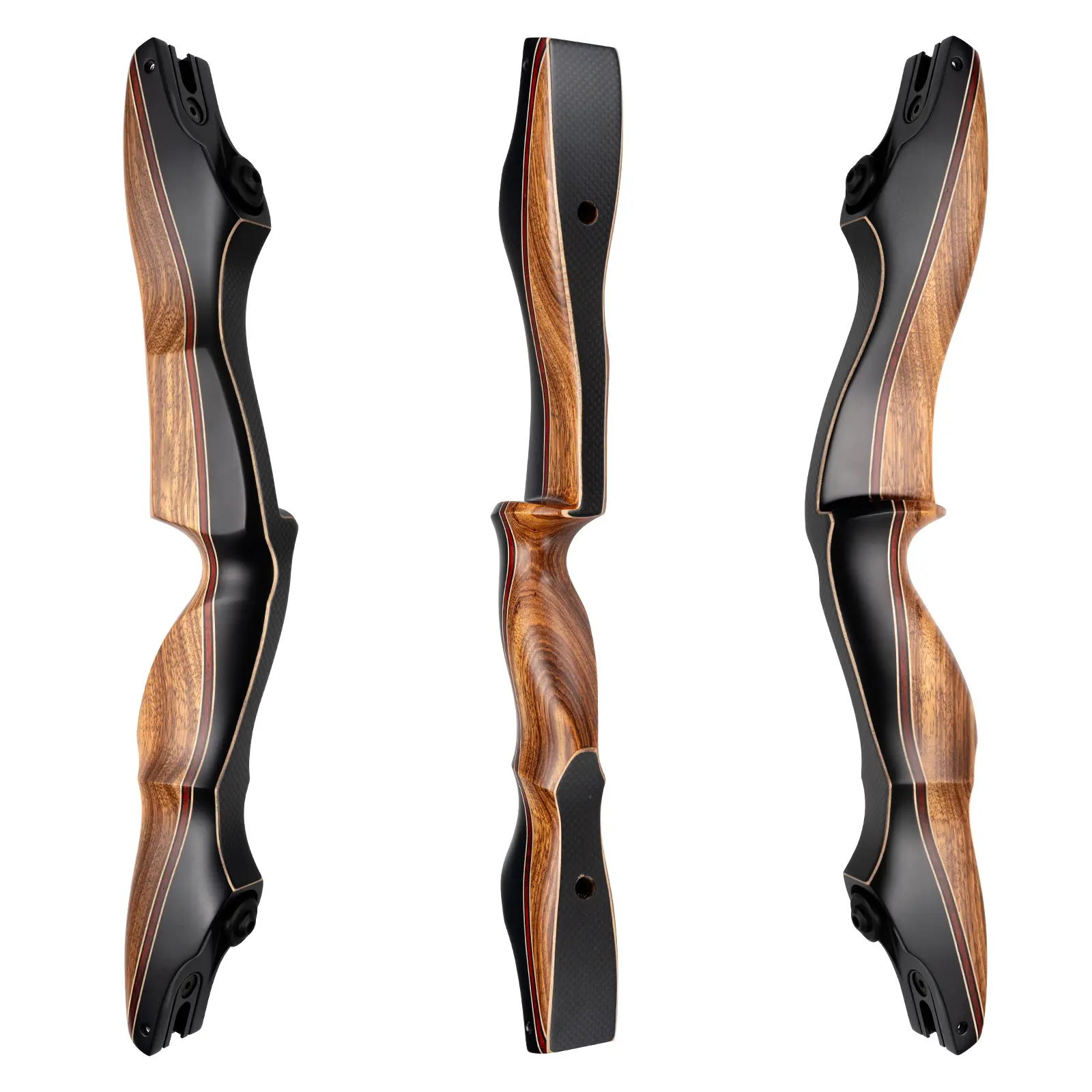Deeseeker Archery ILF Recurve Riser 17"/19" Wood Riser Right Hand & Left Hand Traditional ILF Archery for Hunting and Recurve Bow Shooting