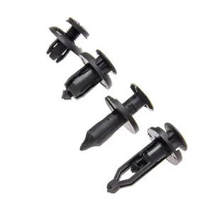 40/80 PCS 4Size Bumper Retainer Clips Car Plastic Rivets Fastener Clip Push Retainer Kit Most Popular Sizes Push Pin Rivets Set - Door Trim Panel Fender Clips Car Body woman tools motorcycle replacement part automotive repair gift