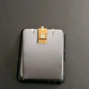 14k gold tiger eye pendant