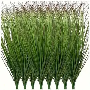 3pcs/5pcs Artificial Green Plants - Resin Onion Grass | Suitable for Indoor/Outdoor Decoration, Perfect for Christmas And Summer, Artificial Faux Greenery