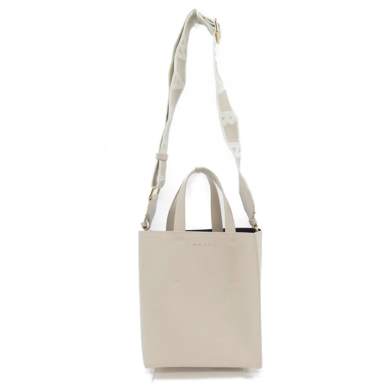 Pre-owned MARNI Calfskin Shoulder Bags MUSEO LV639 Calf Leather Bag
