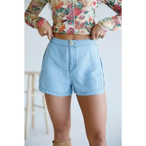 Chambray Shorts