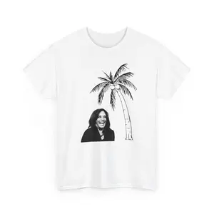 Kamala Shirt Coconut Tree - Kamala Harris 2024 Merch, 100% Cotton, Sizes S-4XL, Unisex