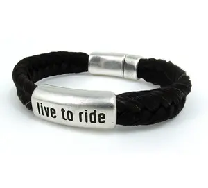 Live to Ride Bracelet - Horse Hair with Magnetic Clasp for Fitted Wear