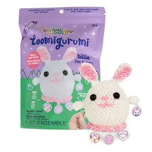 RAINBOW LOOM Loomigurumi Billie the Bunny Loom Kit with Premium Rubber Bands & Charms for Beginners and Crafters