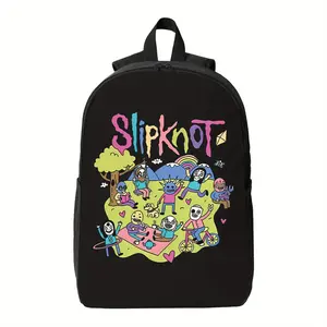 A s Slipknot Band Graphic 1 1 4xx backpack for school Fashionable Polyester Printed Backpack Simple and Elegant, for Teenager