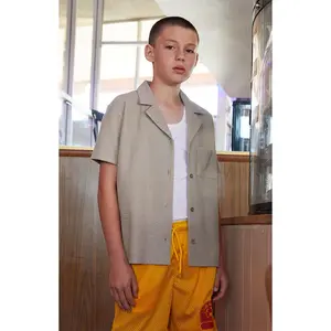 Pacsun Kids Boucle Camp Shirt