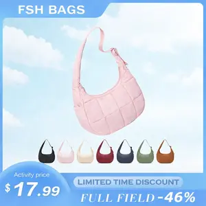 Five season home Essential  Pocket Fits 330ml Soda Can Moon Bag Spring Edition Adjustable Dual-Strap Nylon Crossbody Luxury Designer Handbag