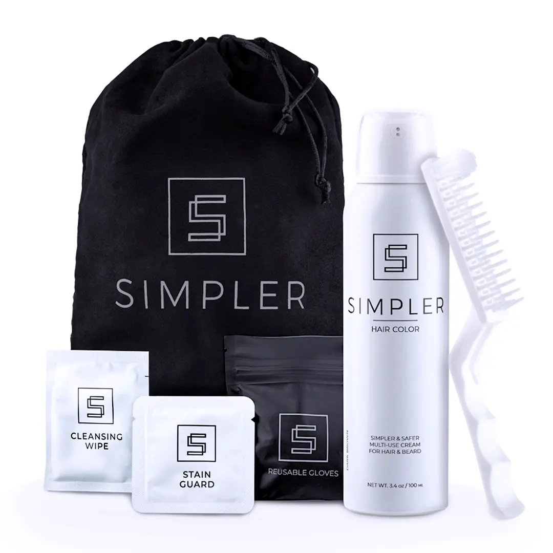 Men's Full Coverage Hair Color Kit | No-Mix Gray Coverage | PPD-Free