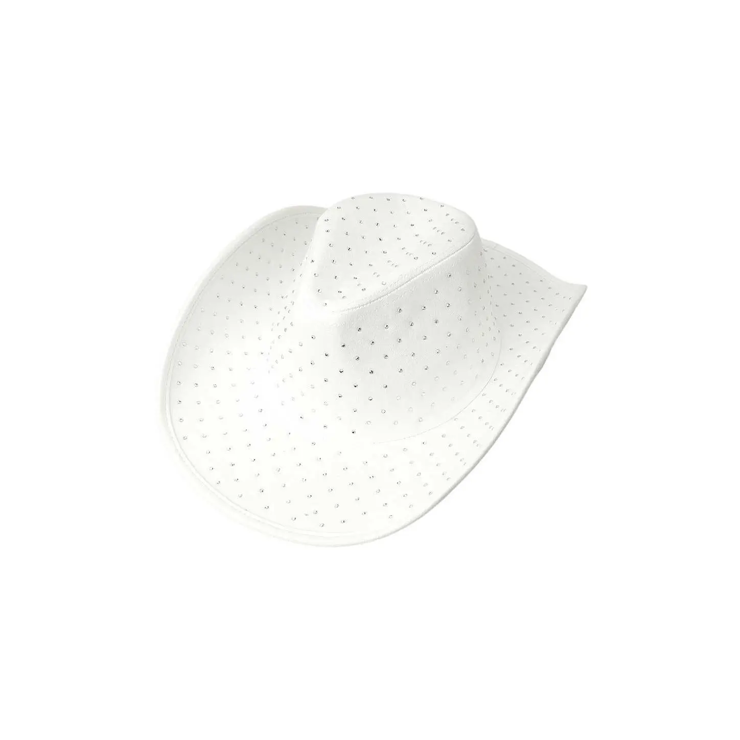 All Over Rhinestone Faux Suede Cowboy Hat