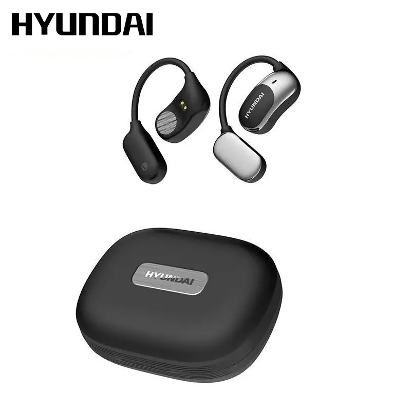 HYUNDAI FIT 2 New Voice Quick Wake-up Chat Headsets Open Free Wireless Bluetooth Earbuds Comfortable & Luxurious Sound for Music & Phone Calls