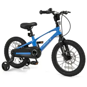 COSTWAY - 16 Inch Kids Bike Magnesium Alloy Training Bicycle Adjustable for 4 to 7 Years Old-16 inches