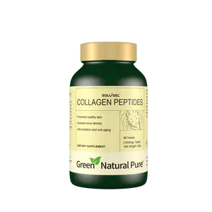 Green Natural Pure Collagen peptides for strong bones and anti-aging | Vegetarians and non vegetarians Healthcare Fitness