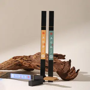 Five Elements Incense Sticks Metal Wood Water Fire Earth 10g Each Natural Agarwood Sandalwood Herbal Aromatherapy Gift Set for Indoor Home Use