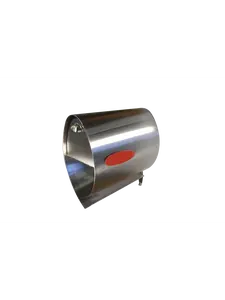 603 Products SPIRA-M001SS Large Stainless Steel Metal Mailbox, Classic-Contemporary Styling Combination Mailbox, 18.25 d x 17.50 h x 10.00 w in.