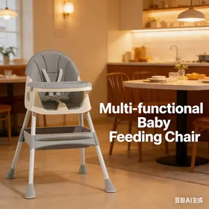Space-Saving Foldable Baby High Chair for Home and Restaurant