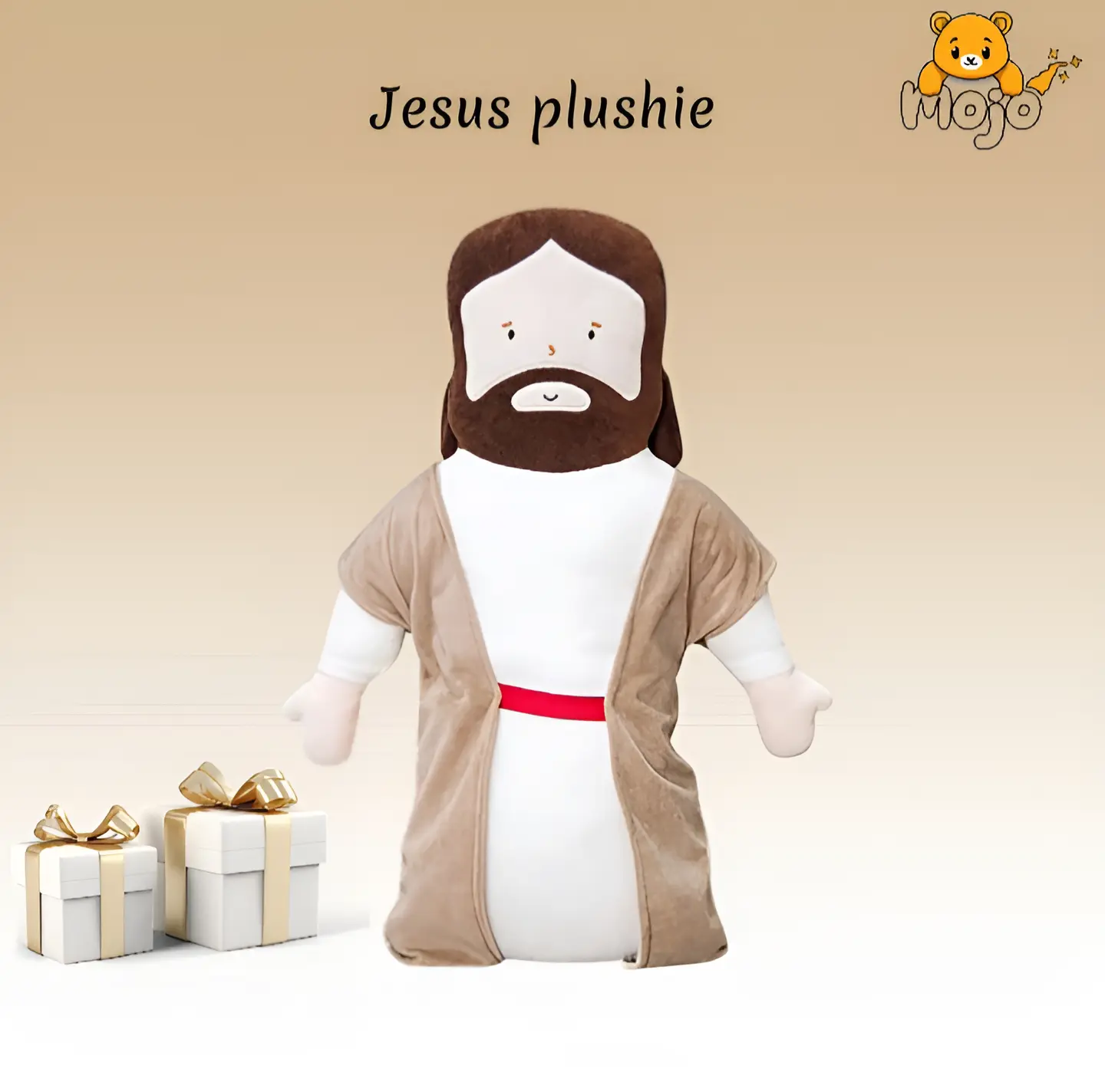 Jesus Plush Toy Huggable Stuffed Pillow, Savior Toy for Kids, Religious Plushie Gift, Baptism Doll Stuffers for Children, Durable Soft Fluffy 21-inch Jesus Stuffy, Church & Sunday School, Birthday & Religious Gift, Stuffed toys for adults,