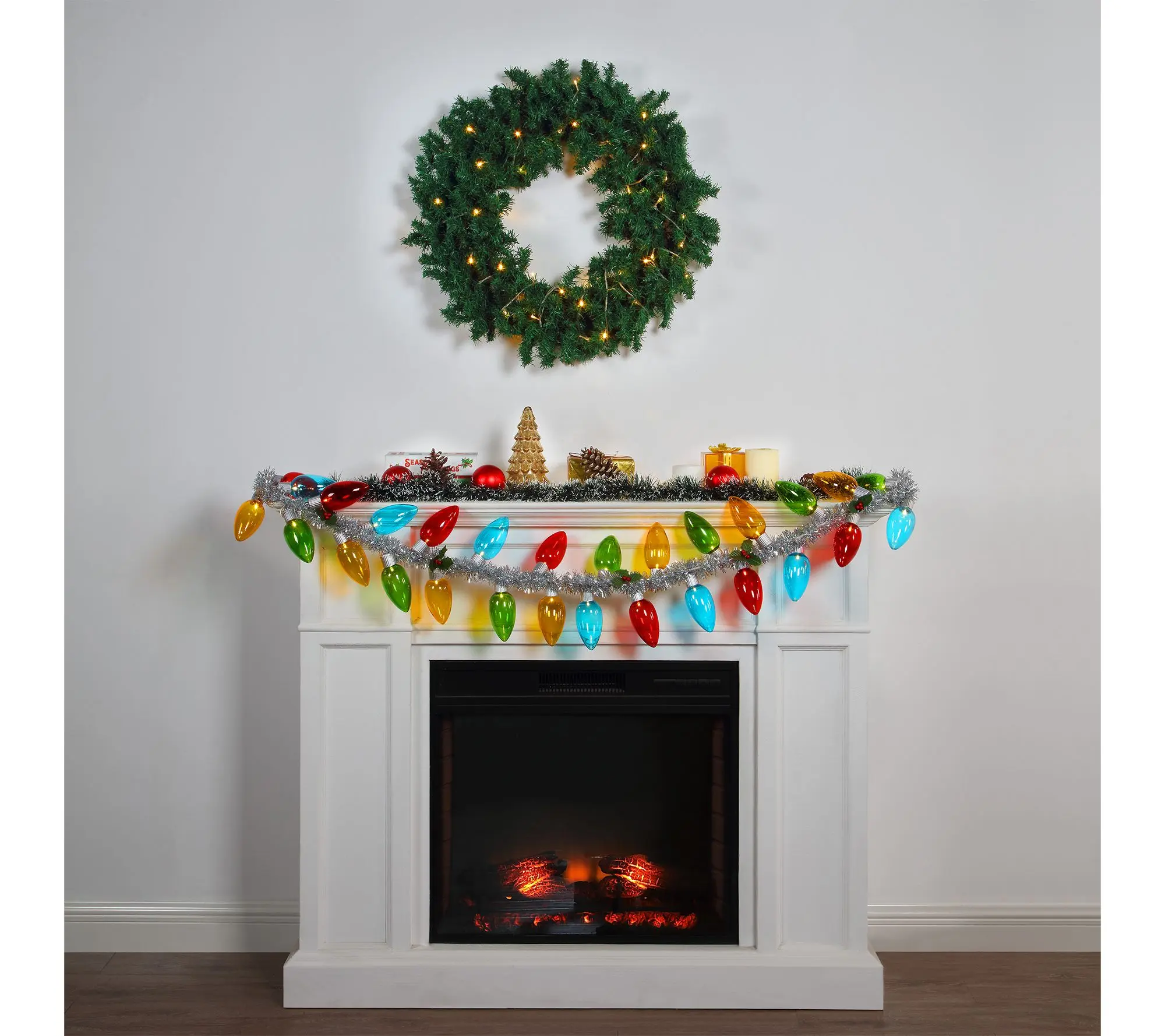 Mr. Christmas 70in Retro C9 Bulb Garland
