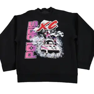 Vintage Polaris Indy XC Snowmobile Racing Sweatshirt Hoodie T Shirt 2 Sided Reprint