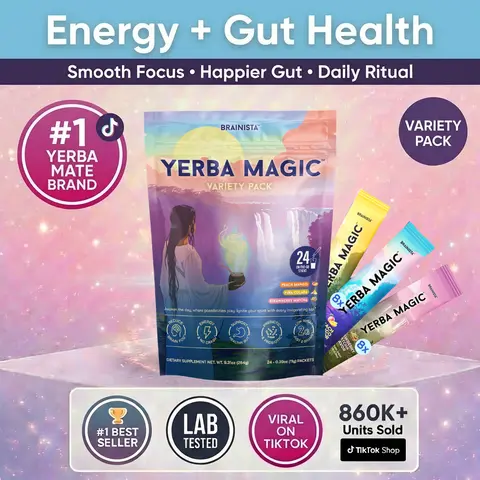 Yerba Magic - Yerba Mate Energy Tea Powder | Variety Pack (24 Stick Packs)