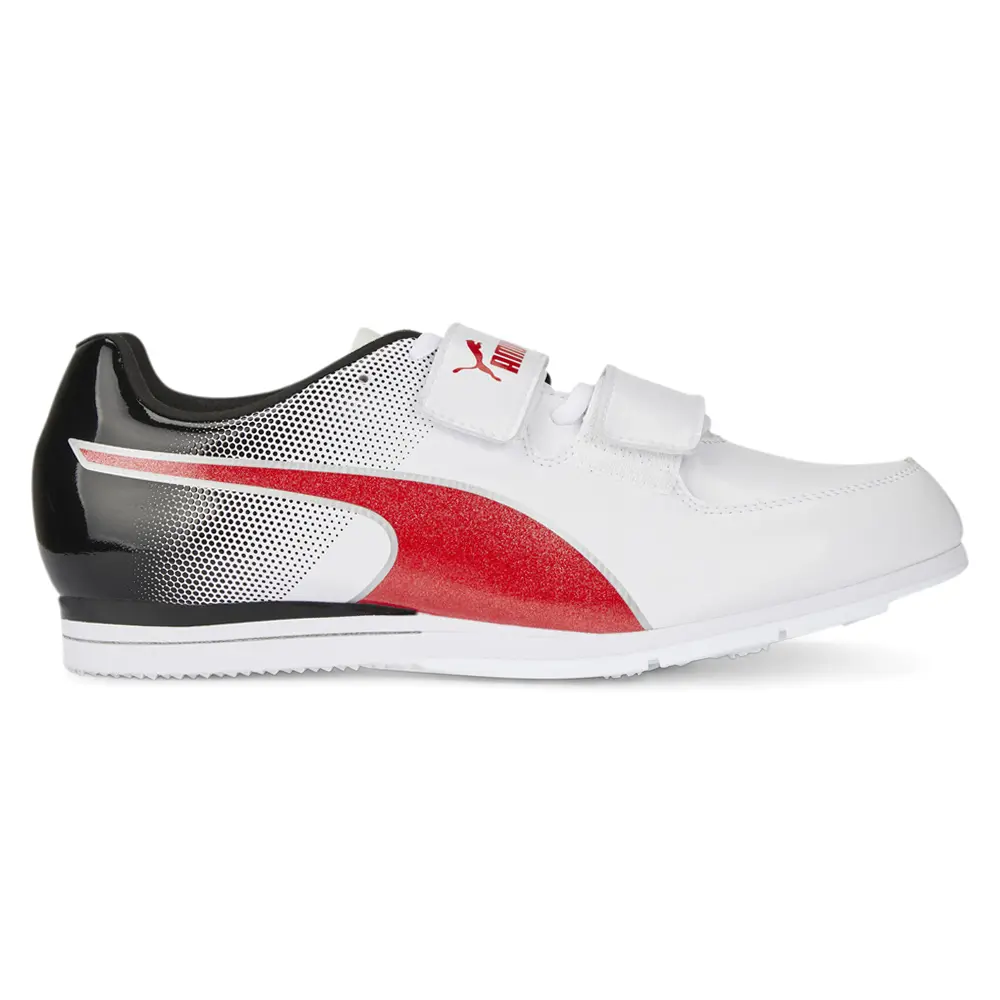 PUMA Mens Evospeed Triple Jump 10 & Field Running Sneakers Shoes - White