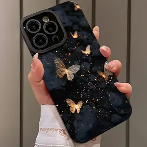 Butterfly Personalized Pattern Phone Case for iPhone 17 16 15 14 13 12 11 X XS XR Pro Max Plus Air Collection, Ideal Birthday or New Year's Gift for Friends, Family and Loved Ones