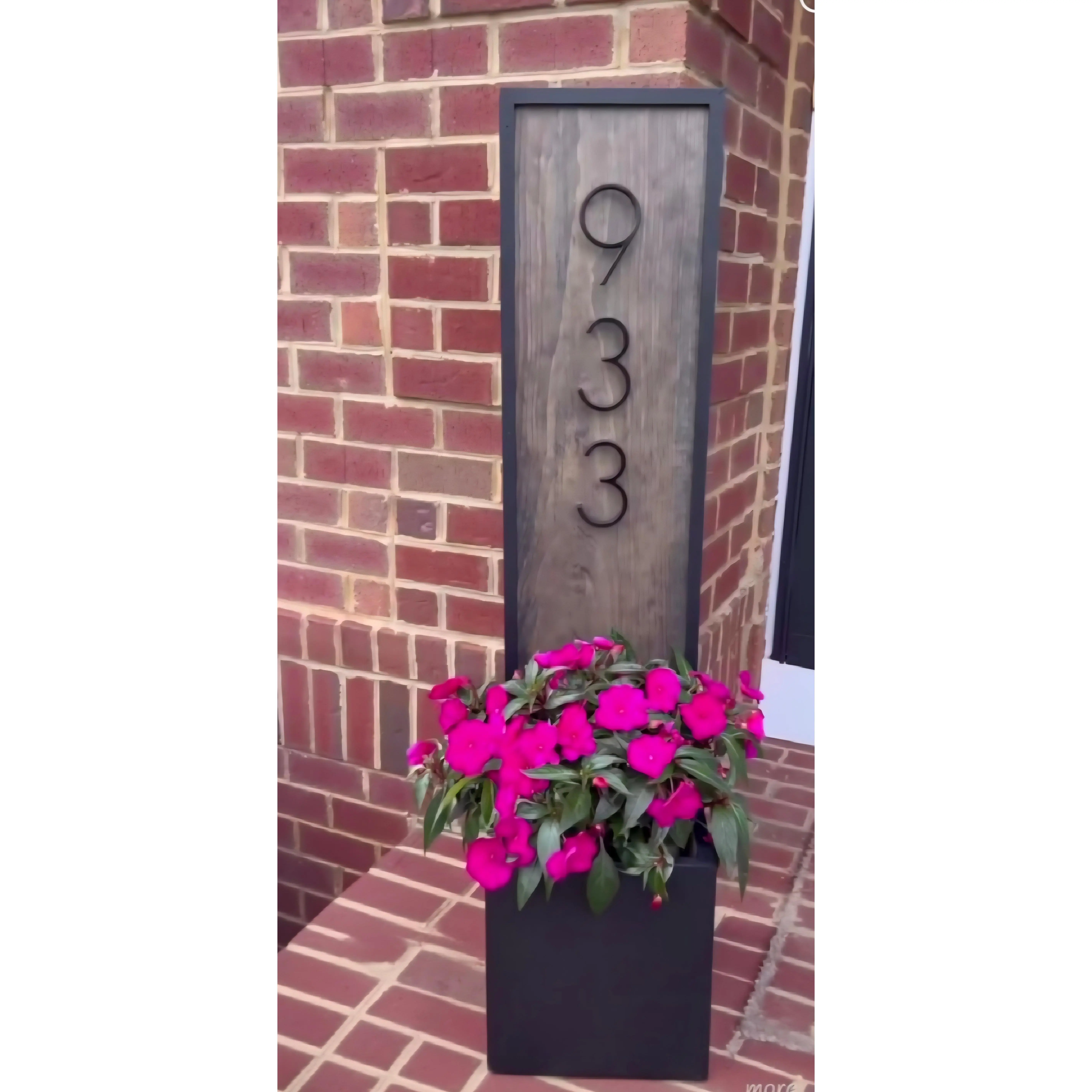 Porch Numbered Planter