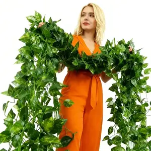 12pcs Artificial Ivy Garland Decorations, Durable & Weather Resistant, Perfect for Indoor/outdoor Use, Ideal for Home Garden Wedding Seasonal Décor