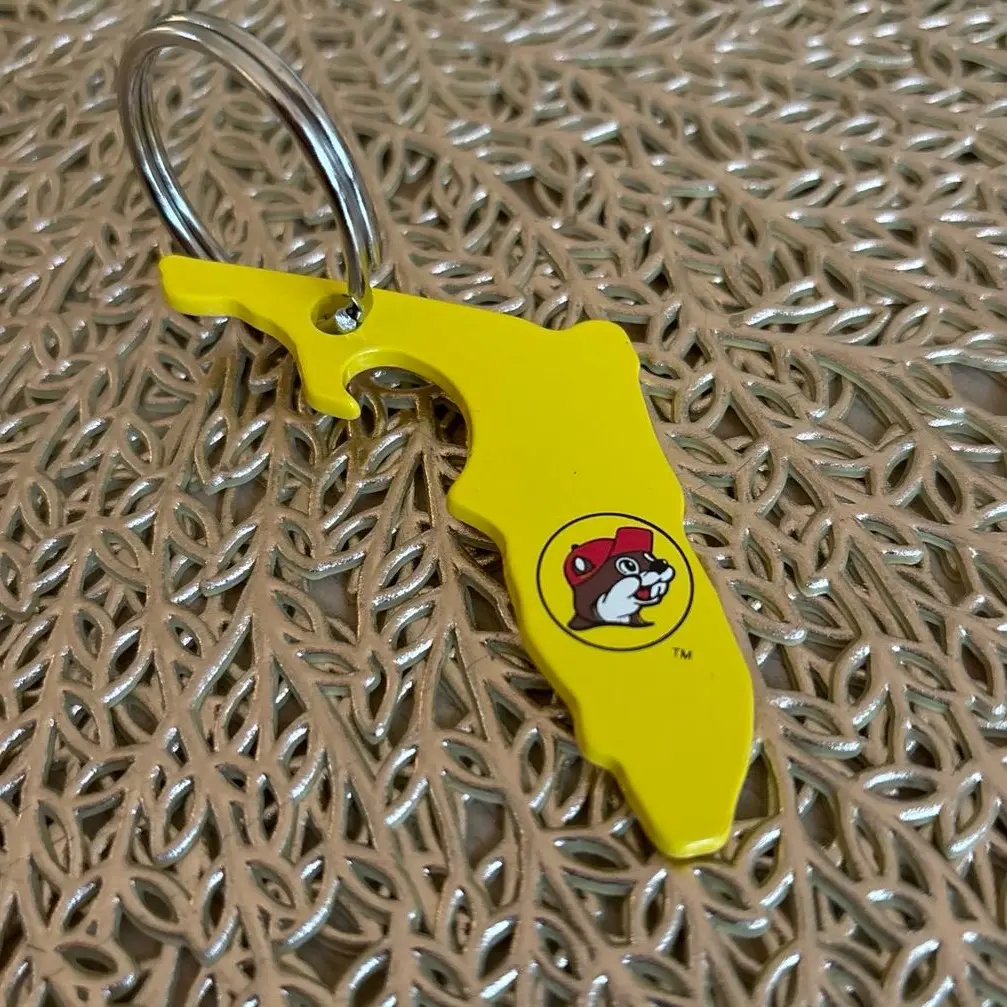 Yellow Bucees Keychain - Florida