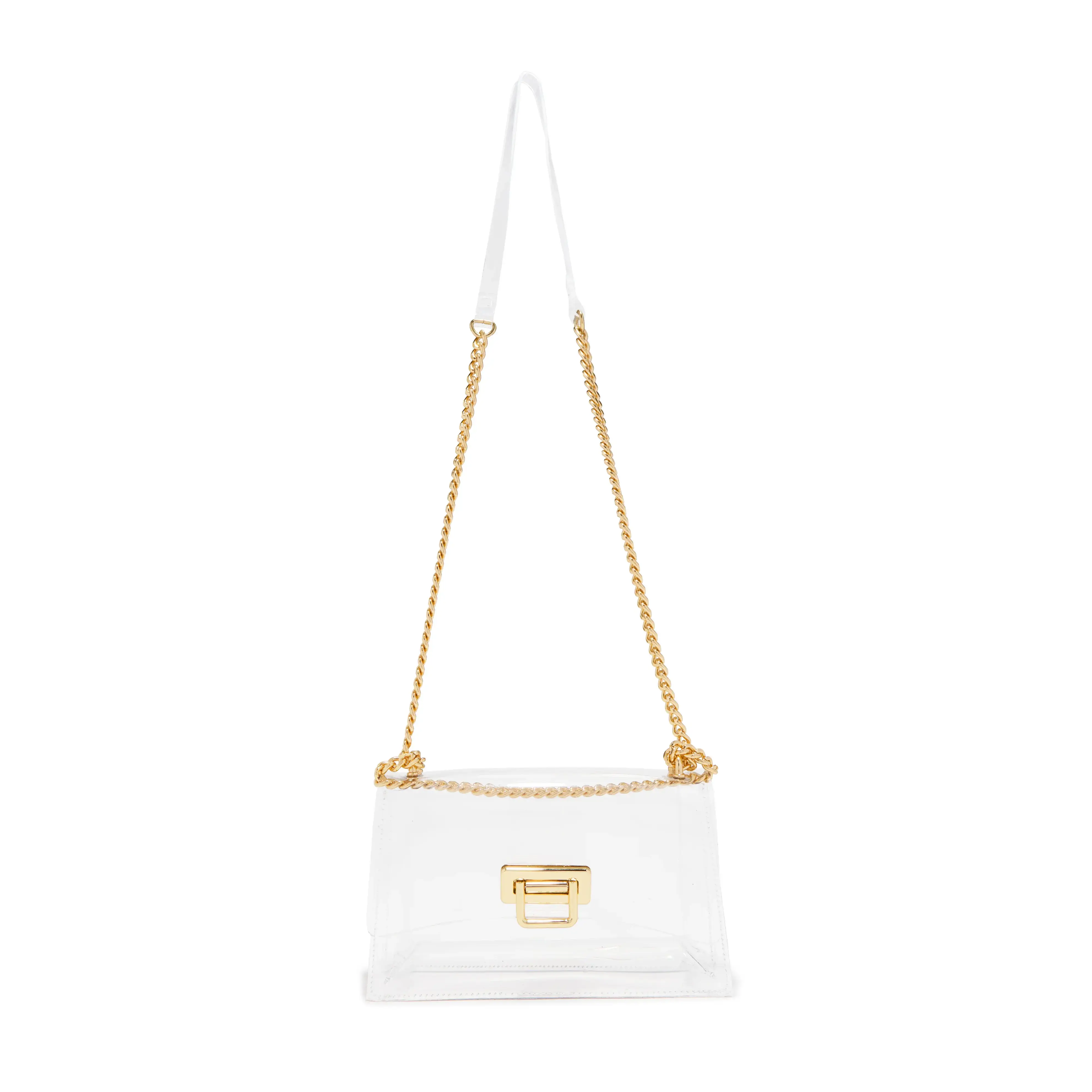 Tiffany Clear Chain Crossbody Bag - Clear