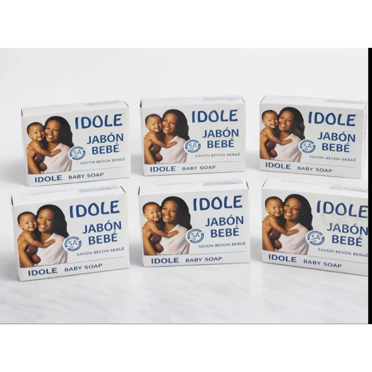 Idole Jabon  Bebe With  Glycerine And Vitamin E 2.65 oz. Skin Care Comfort Pack of 6