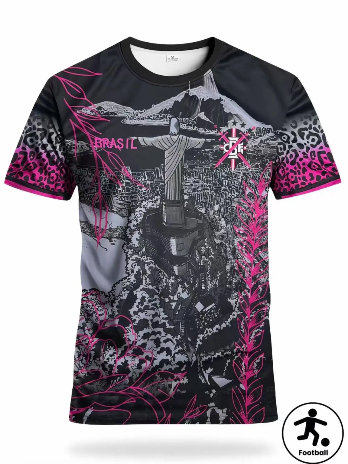 Men's Brazil Soccer Shirt with All-Over Print, Casual Short Sleeve Athletic Top for Football Enthusiasts, Comfortable Birthday Gift, Sportswear Top, Casual Fit, Brazil Theme, Male, Loose-Fitting, Versatile, Jerseys For Soccer, Football Jersey, Cool All‑Da