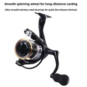 Powerful Long Casting Spinning Reels, Lightweight Smooth Retrieve Saltwater Spinning Reels, High Capacity Freshwater Spinning Reels with Anti-Corrosion for Beginner and Pro Anglers  gloves