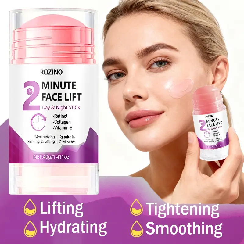 Rozino Retinol Collagen Vitamin E Anti Aging Formula Face Lifting Stick, Quick Facial Lift Skincare Tool, Moisturizing Firming, Hydrate, Daily Use, Radiant, Brightening Firming, Boost Radiance Fast