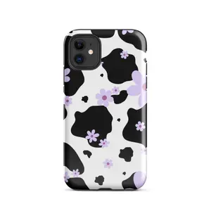 Cow Print Flower Double Layer Case