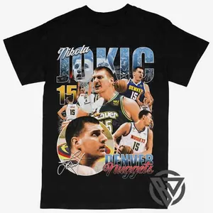 Nikola Jokic T-shirt For Men Women, For Fans Unisex Casual Streetswear Top Denver Nuggets NB4 Basketball