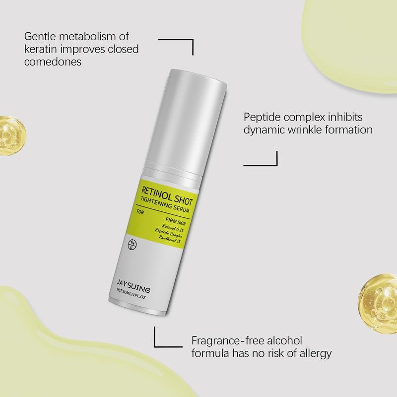Jaysuing Retinol Firming Serum - Anti-Wrinkle Night Repair for Collagen Boost, Fine Line Reduction & Glowing Skin