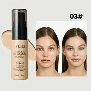 6-color liquid foundation cream to cover acne marks and dark circles, long-lasting waterproof liquid foundation makeup Concealer Eye Fundus Concealer Eye Bags Cover Black Eyes Naturally Cover Skin Defects Halloween Makeup Christmas Gift