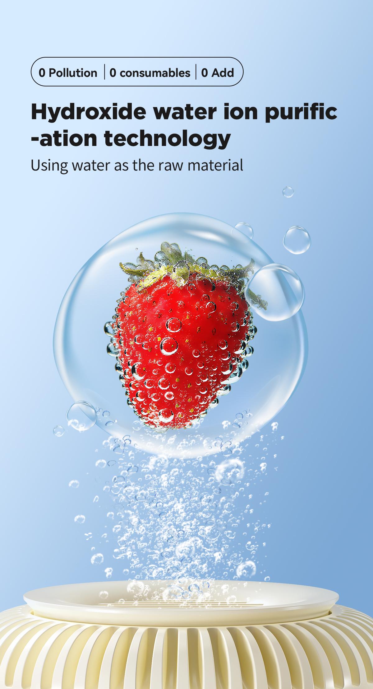TESORO CASA Wireless Home Fruit & Vegetable Washing Machine High-Efficiency Hydroxyl Ion Technology Rotating Food Washer for Fresh Produce Eco-Friendly Clean Eating Juicer Use Ideal Gift for Kitchen 2026