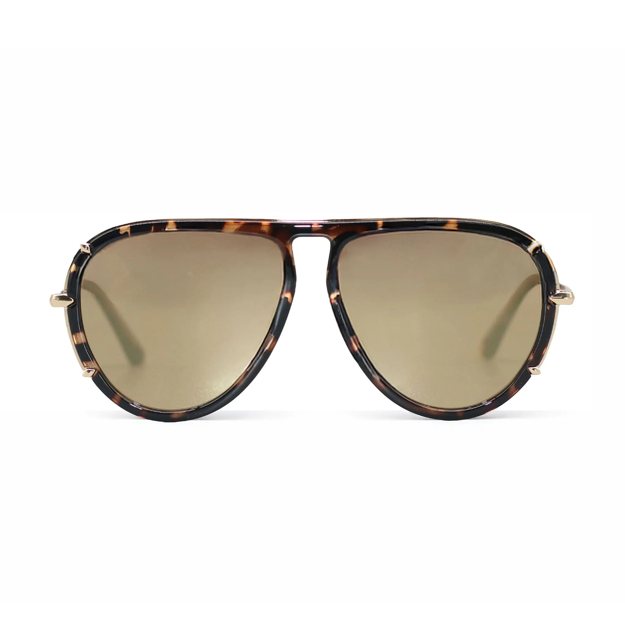 Ivy Luxe - Bronze - Tangle Free Aviator Sunglasses - Certified Shatter-Resistant Lenses - UV400 - For Women & Men