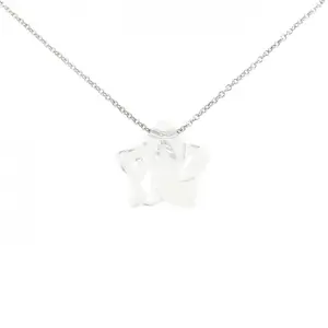 Pre-owned Tiffany & Co. Sterling Silver 925 (Ag925) Small Leather Goods Star 925 Silver Necklace