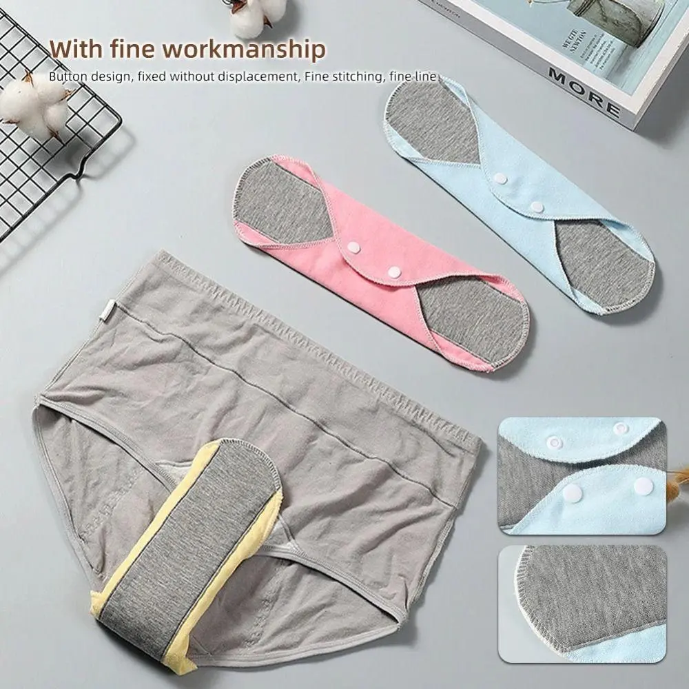 Reusable Adult Diaper Cotton Non-slip Soft Menstrual Cloth Sanitary Washable Panties Feminine Hygiene Pad Period