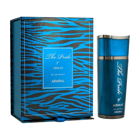 ARMAF Admiral Eau de Parfum Spray for Men - 3.4 Oz Bold Scent Spicy Woody Fragrance with Vanilla, EDP Perfume Spray Single Item (Unisex Fragrance Option)