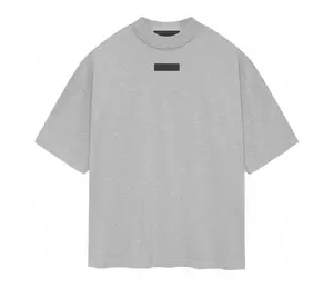 Fear of God Essentials Logo Short Sleeve Tee Shirt Heather Grey