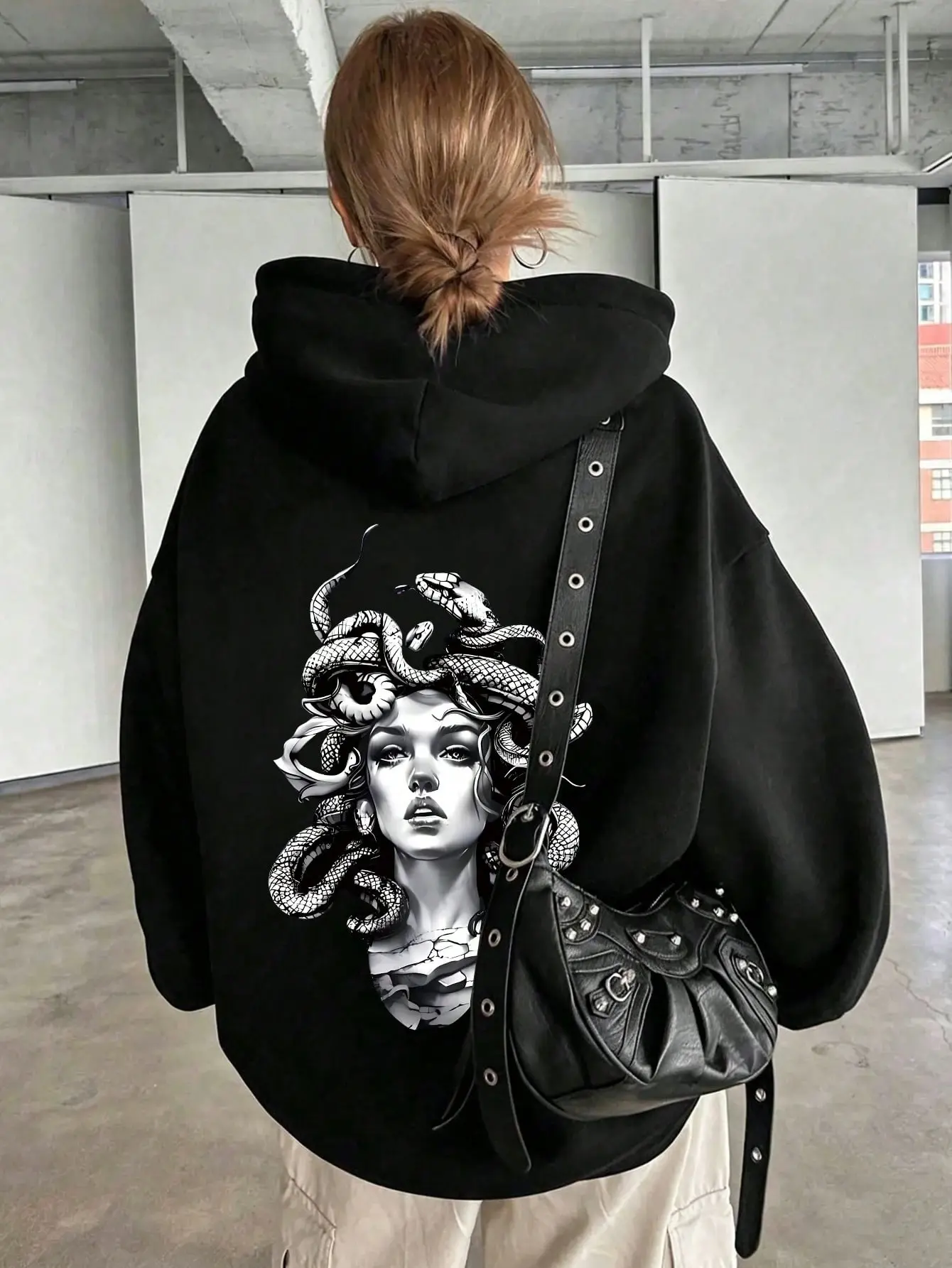 Men's Cotton Y2K Hoodie Oversized Unisex Hoodie Casual Sweatshirt Adjustable Breathable