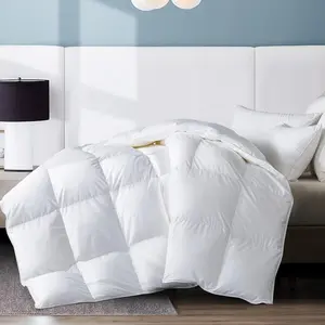 Comforter,Filled with  and Down, White Duvet Insert - Luxurious Hotel Collection Bed Blanket Comforter -  Cotton Shell - Size 64x88 Inch