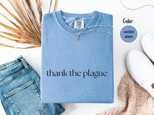 Thank The Plague Comfort Colors® Tee, Lauren Roberts Powerless, Kai Azer & Paedyn Gray Shirt, Bookish Merch, Enemies to Lovers, Romantasy