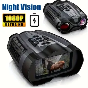 32GB Digital Night Vision Goggles - High-Power 4K 1080P Night Vision Scopes with 10x Digital Zoom, 3W Infrared, Video Recorder, 1,000 Ft Viewing Range, 3-inch HD LCD Screen for Dark Hunting and Camping
