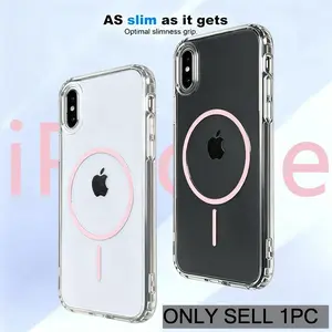 Luxury Candy Color Magnetic for Magsafe Hard Case For iPhone X/XS XR XS MAX Magsafe Wireless ChargeThin Cover Phone Case